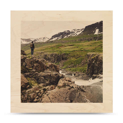 10x10 Wood Print Bordered