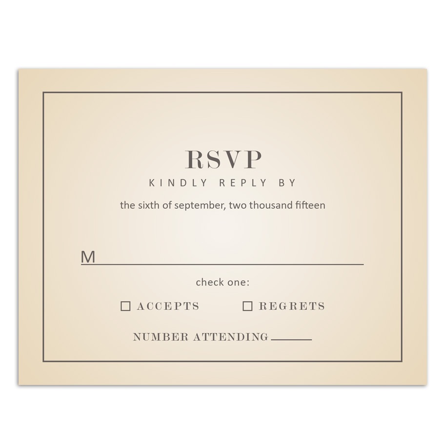 HP Wedding 007 RSVP
