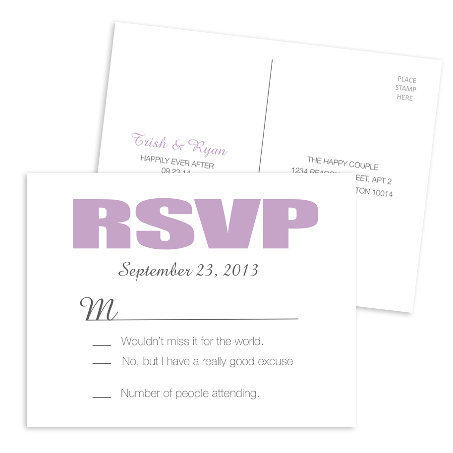 Wedding RSVP 004 - Postcard
