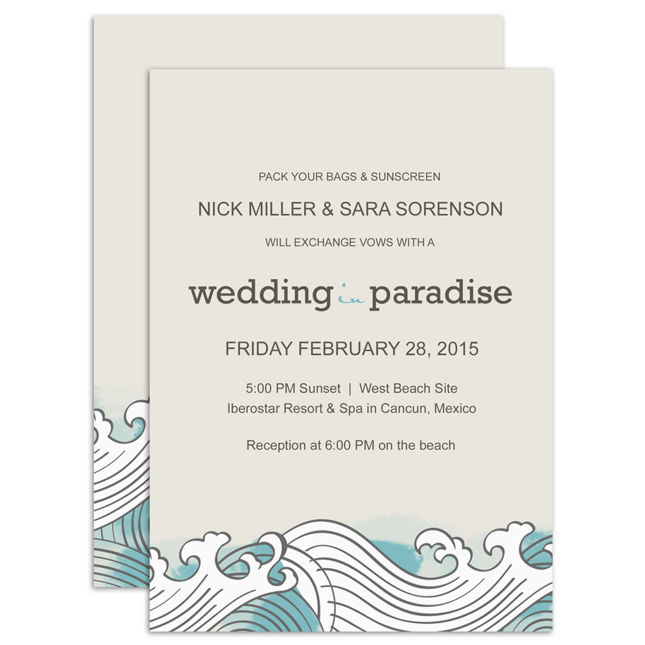HP Wedding 011 Invite