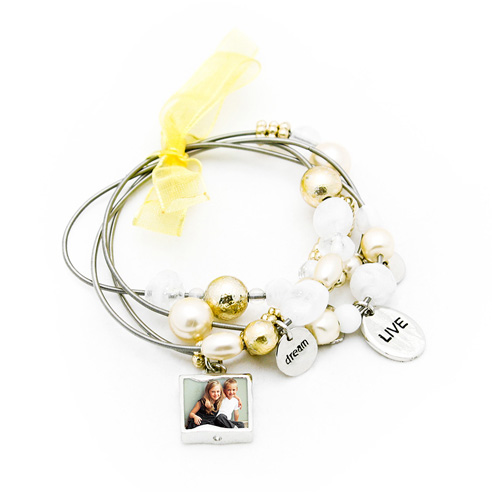 Yellow Ribbon Bracelet