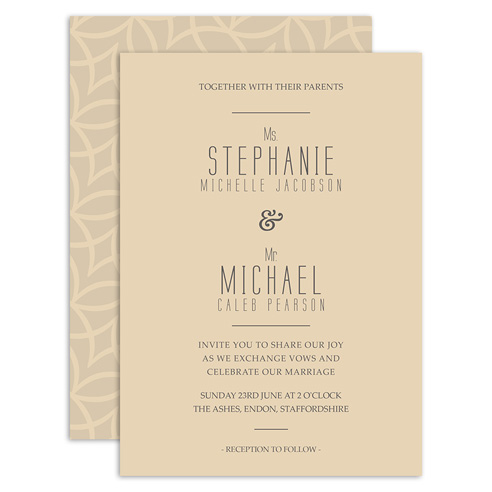 HP Wedding 006 Invite