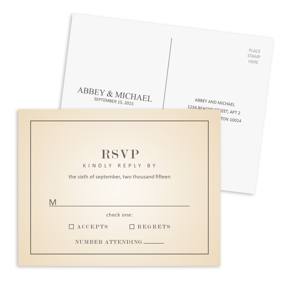 HP Wedding 007 RSVP-Postcard