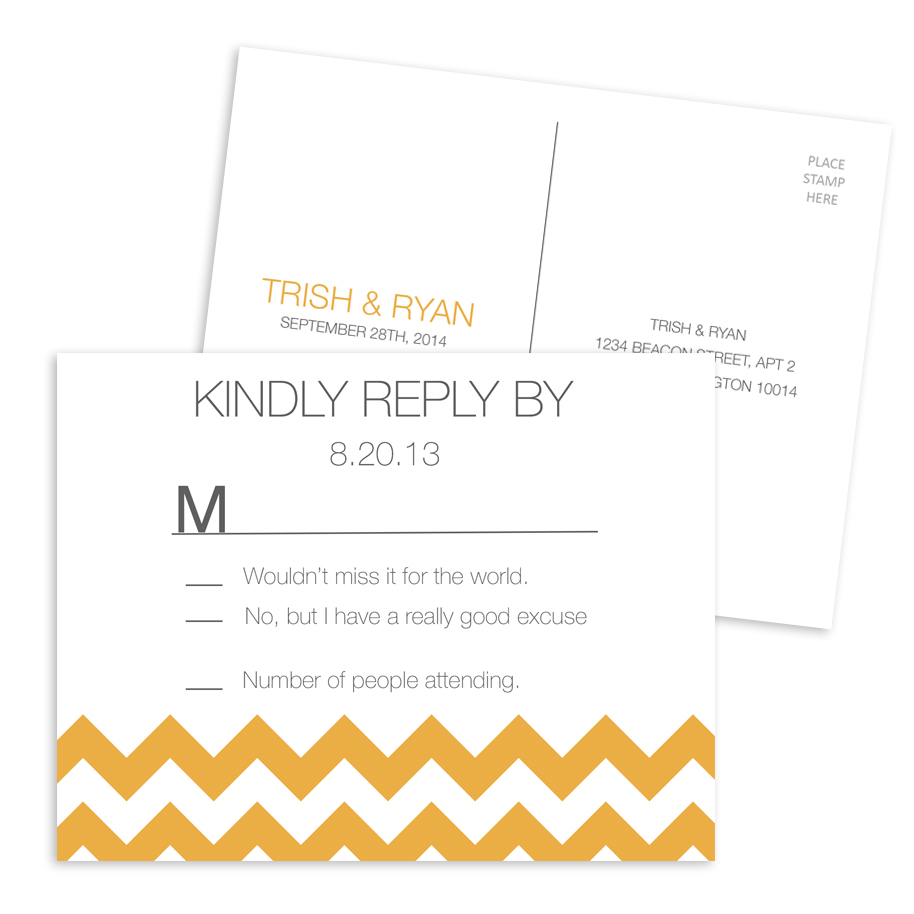 Wedding RSVP 001 - Postcard