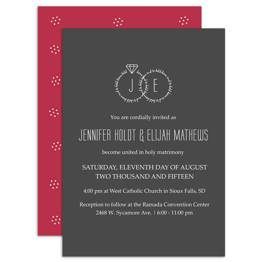 HP Wedding 013 Invite